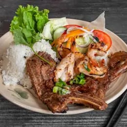 Charbroiled Pork Chop with Rice (Co'm Suon Nuong) # 21.